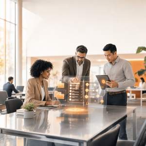 Illustration de Claude Cowork, un espace de travail collaboratif avec l'intelligence artificielle en entreprise